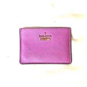 Pink/Purple Kate Spade Card Wallet